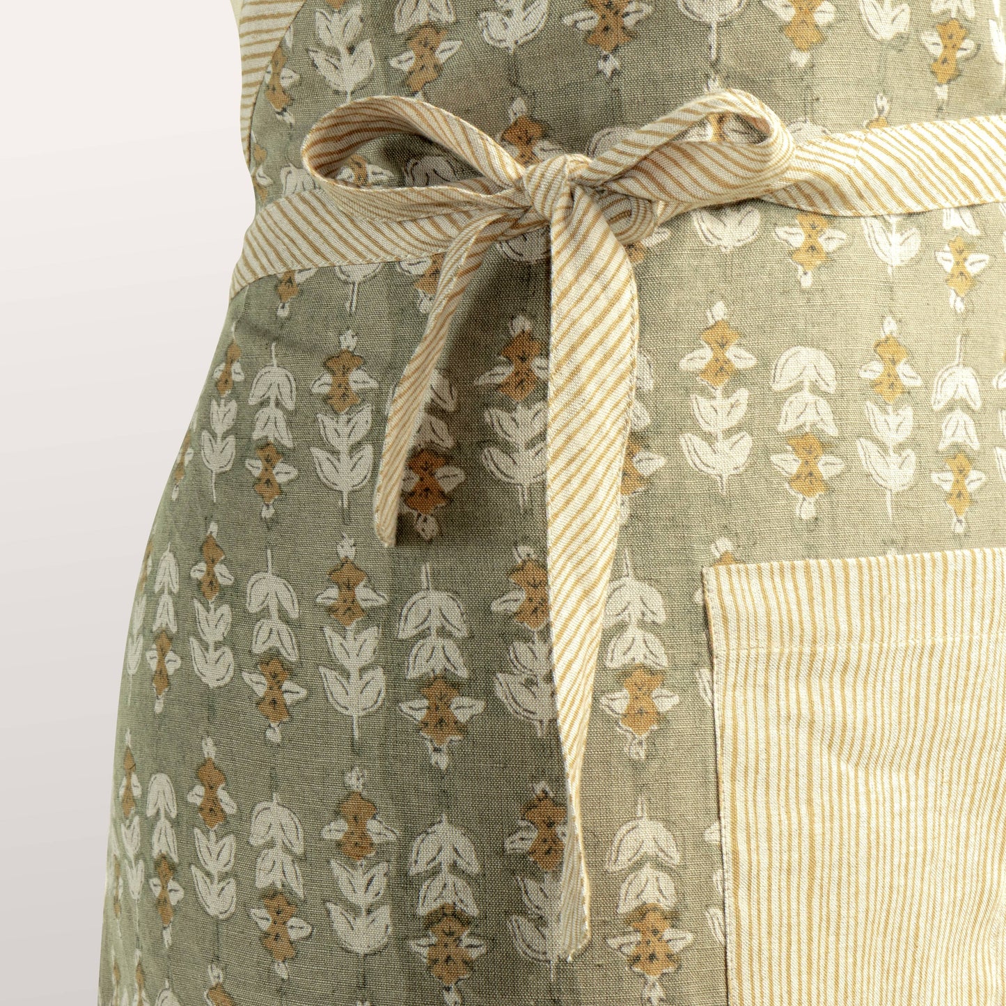 Blossom Block Print Apron