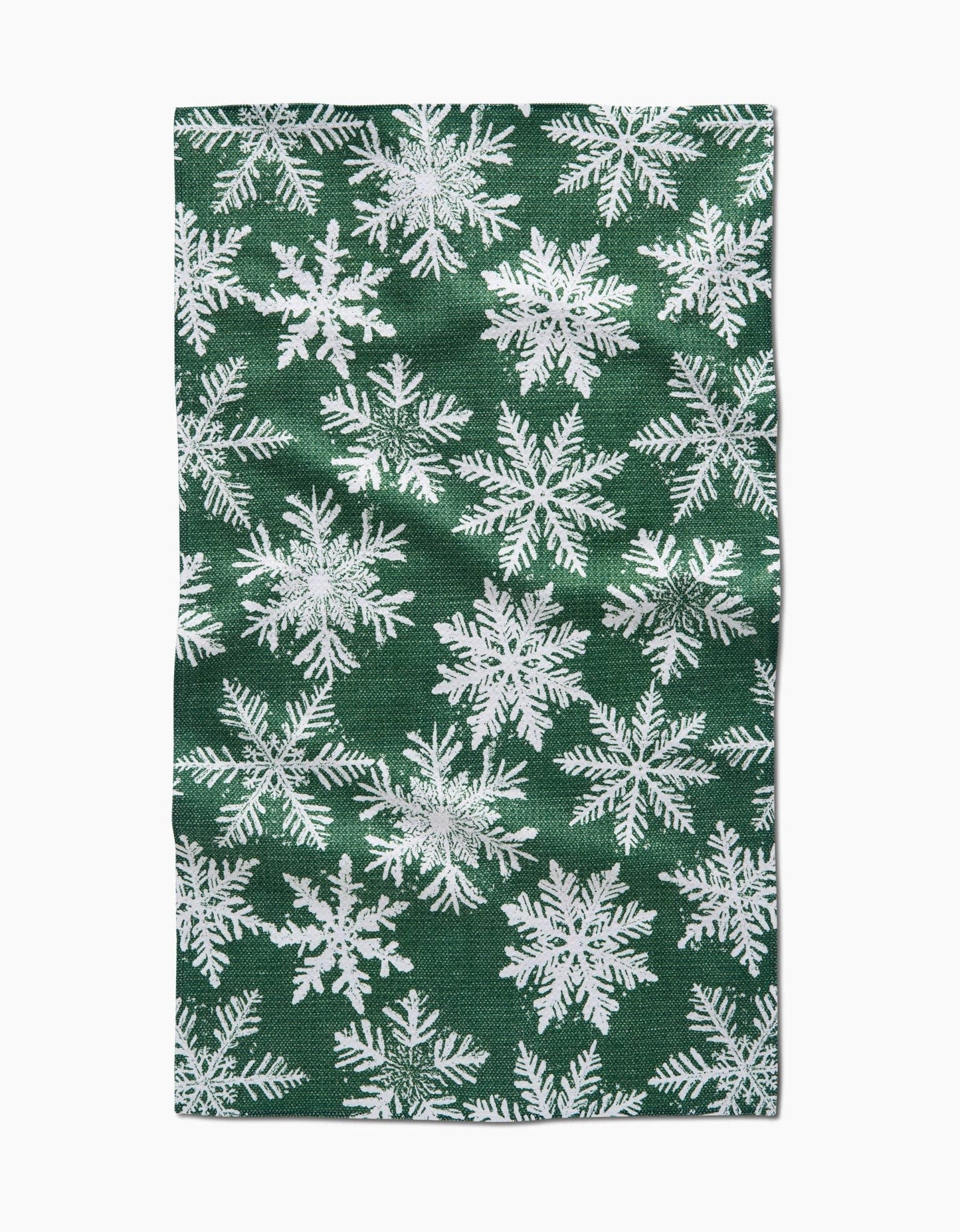 Geometry Snowy Days Green Tea Towel - Marcel’s Culinary Experience