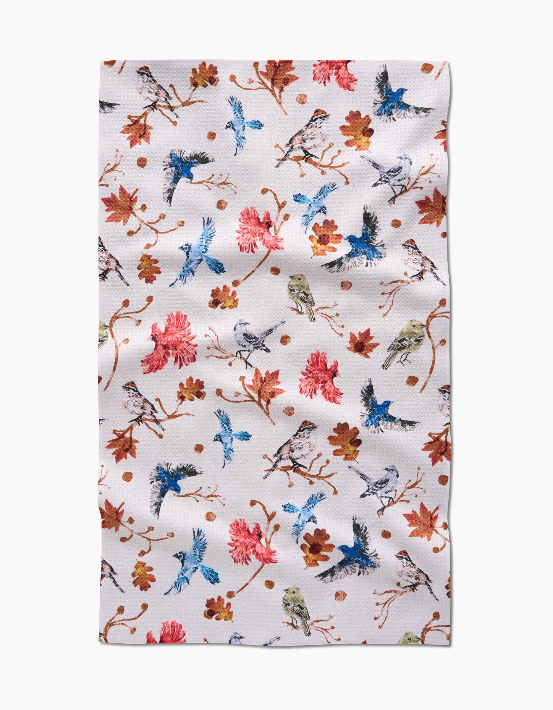 Geometry Autumnal Bird Skies Tea Towel - Marcel’s Culinary Experience