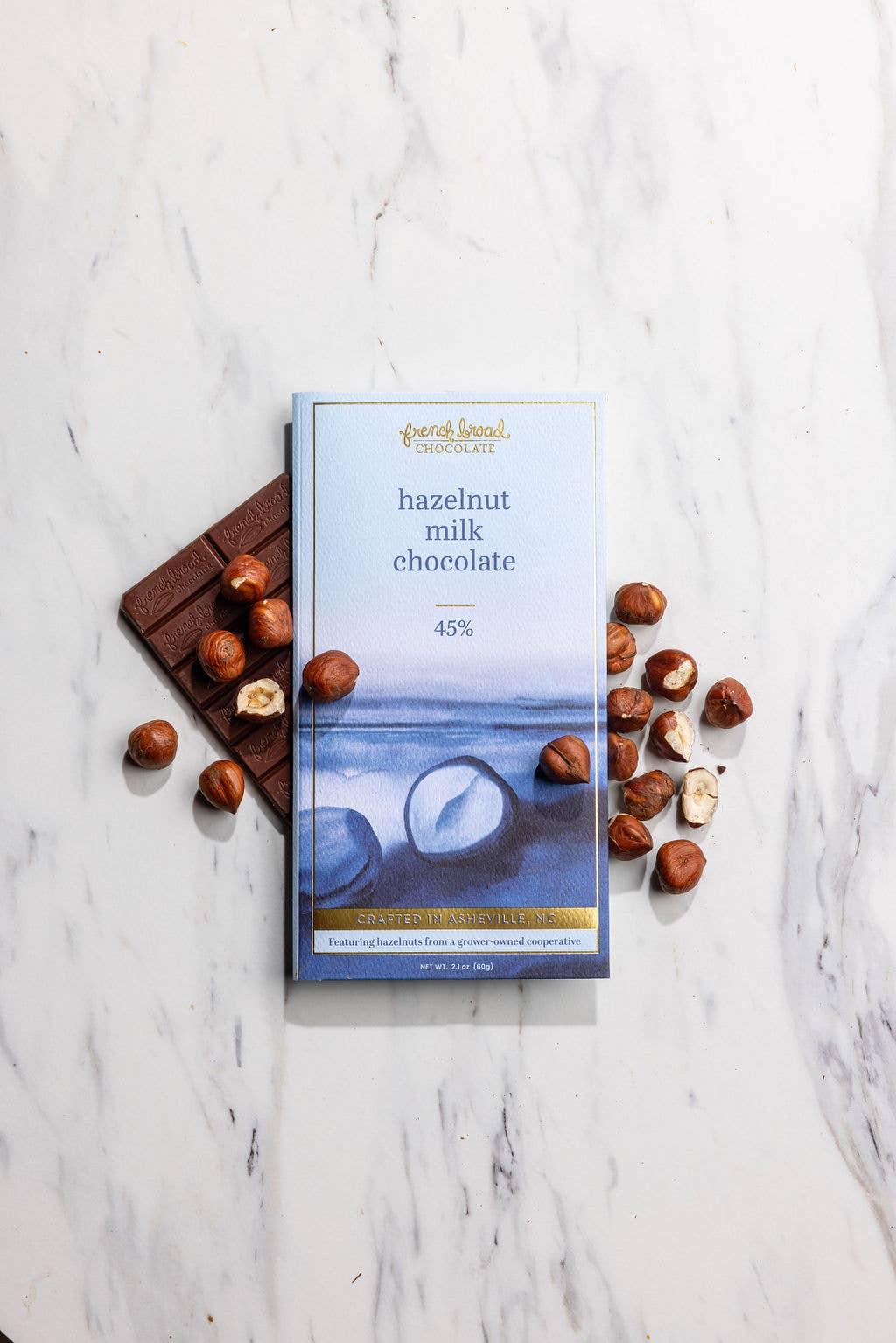 Hazelnut Milk Chocolate Bar 45% - 60g - Marcel’s Culinary Experience
