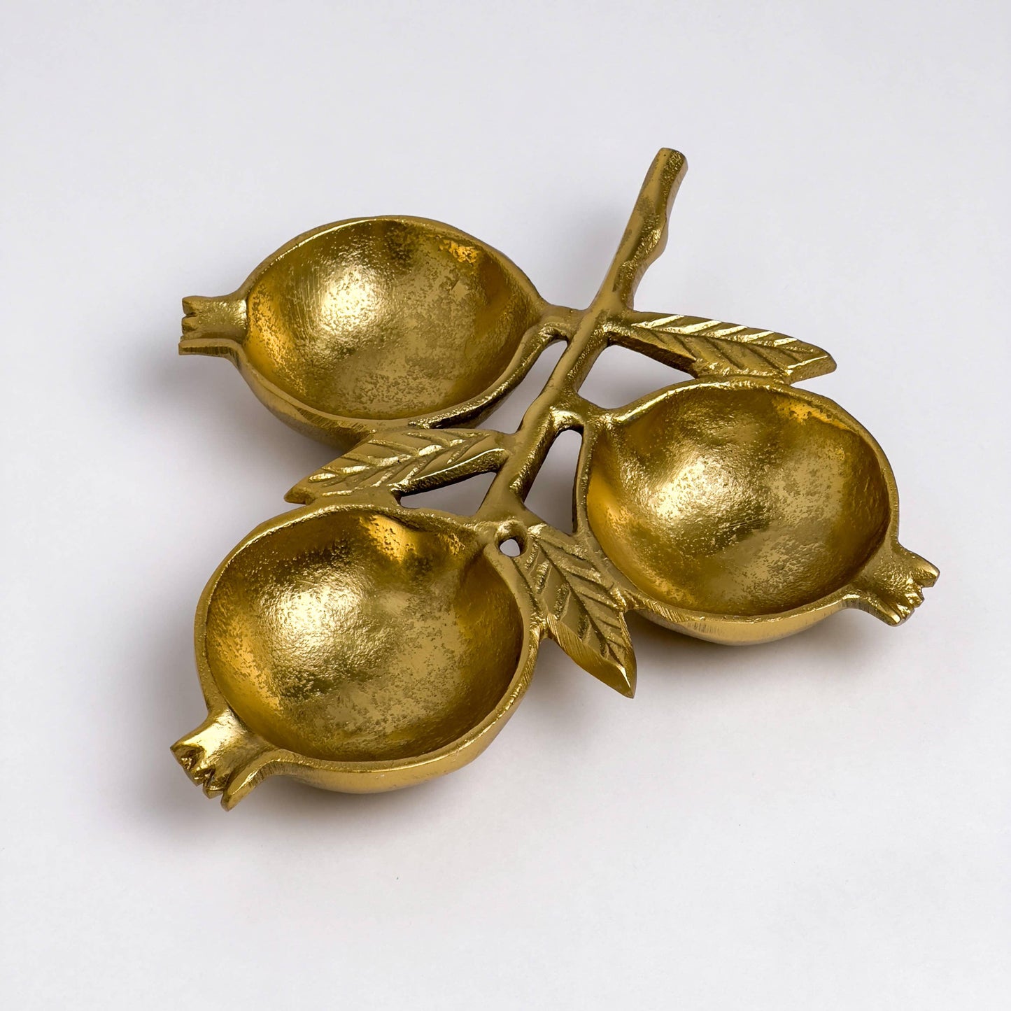 Gold Pomegranate 3-Section Bowl