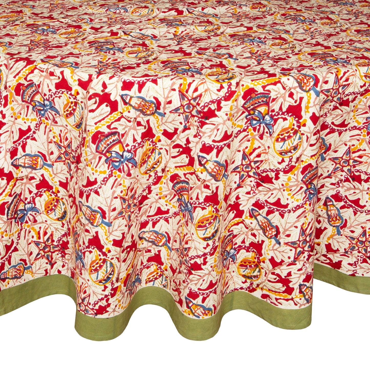 Couleur Nature Noel Red & Green | Tablecloth
