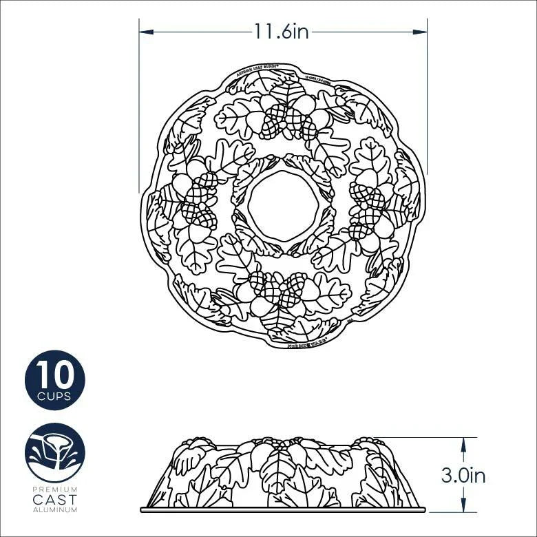 Nordic Ware Autumn Wreath Bundt - Marcel’s Culinary Experience