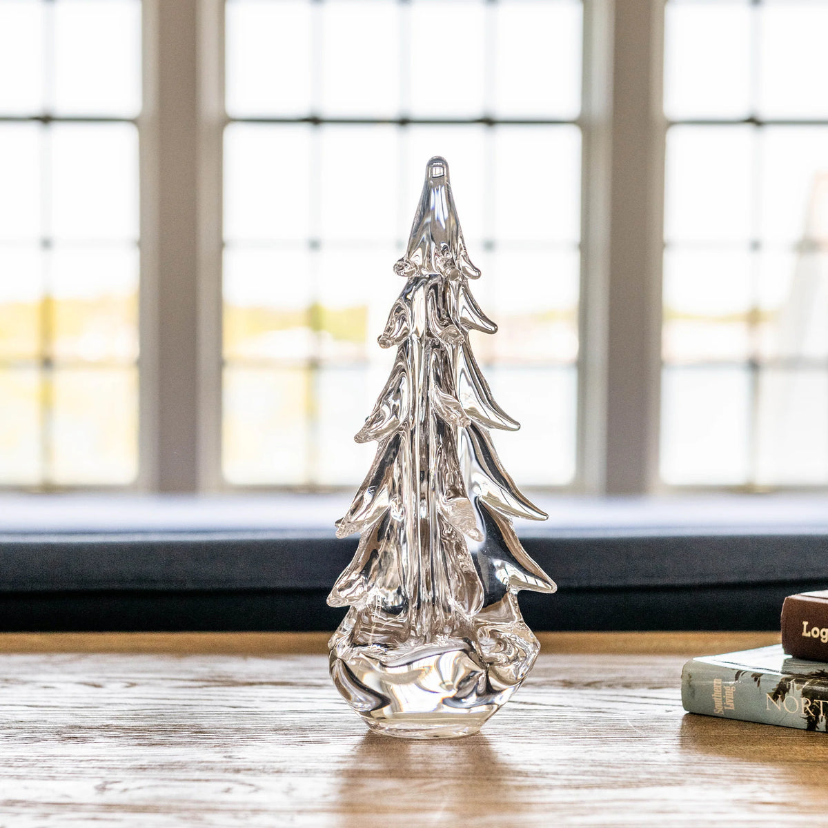 Simon Pearce Five-Sided Evergreen - 14 Inch