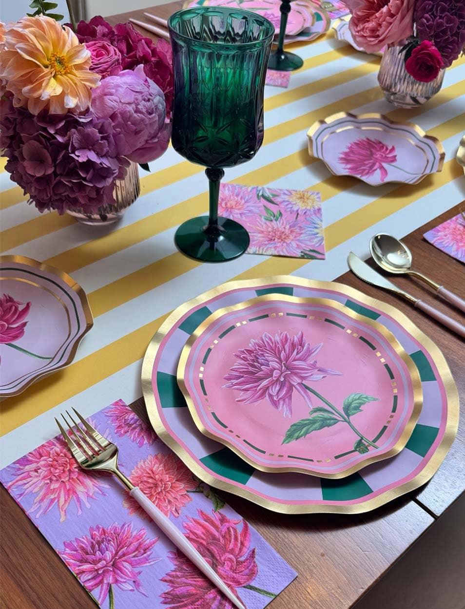 Dahlia Garden Cocktail Napkins/20pk - Marcel’s Culinary Experience