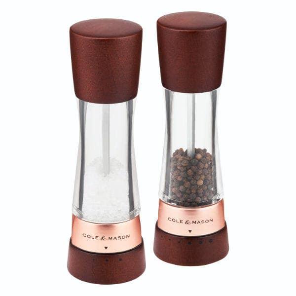Cole & Mason Derwent Chestnut Rose Gold Salt & Pepper Set