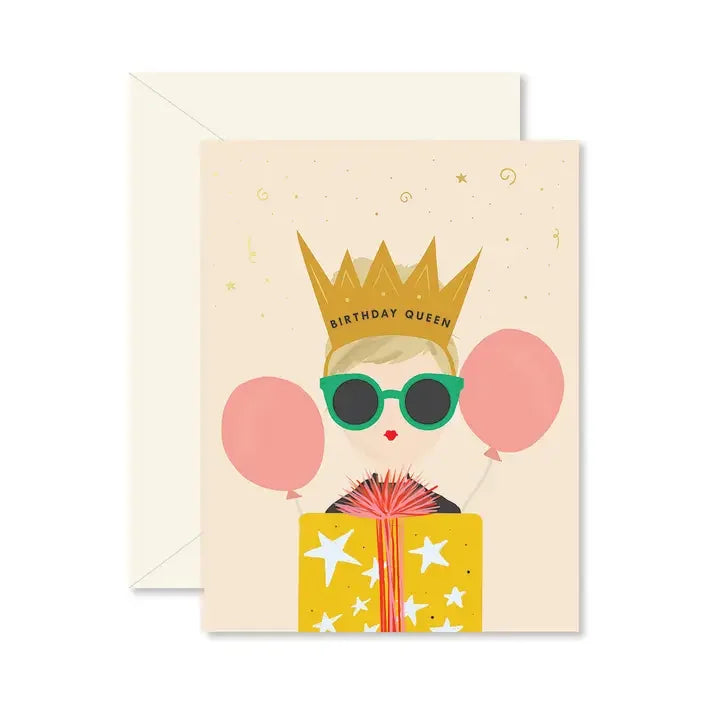 Ginger P. Design Birthday Queen Greeting Card - Marcel’s Culinary Experience