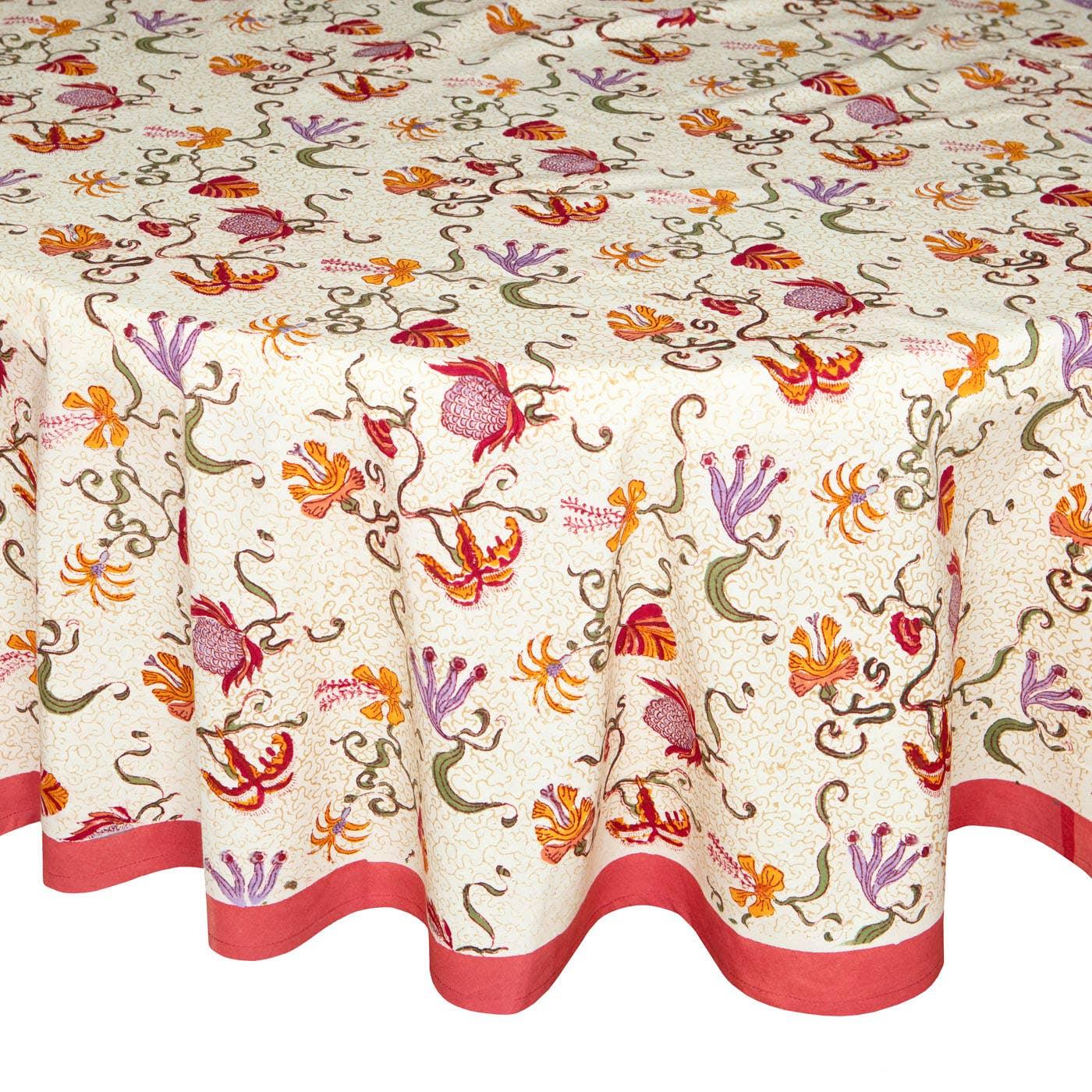 Couleur Nature Fleurs des Indes | Tablecloth - Marcel’s Culinary Experience