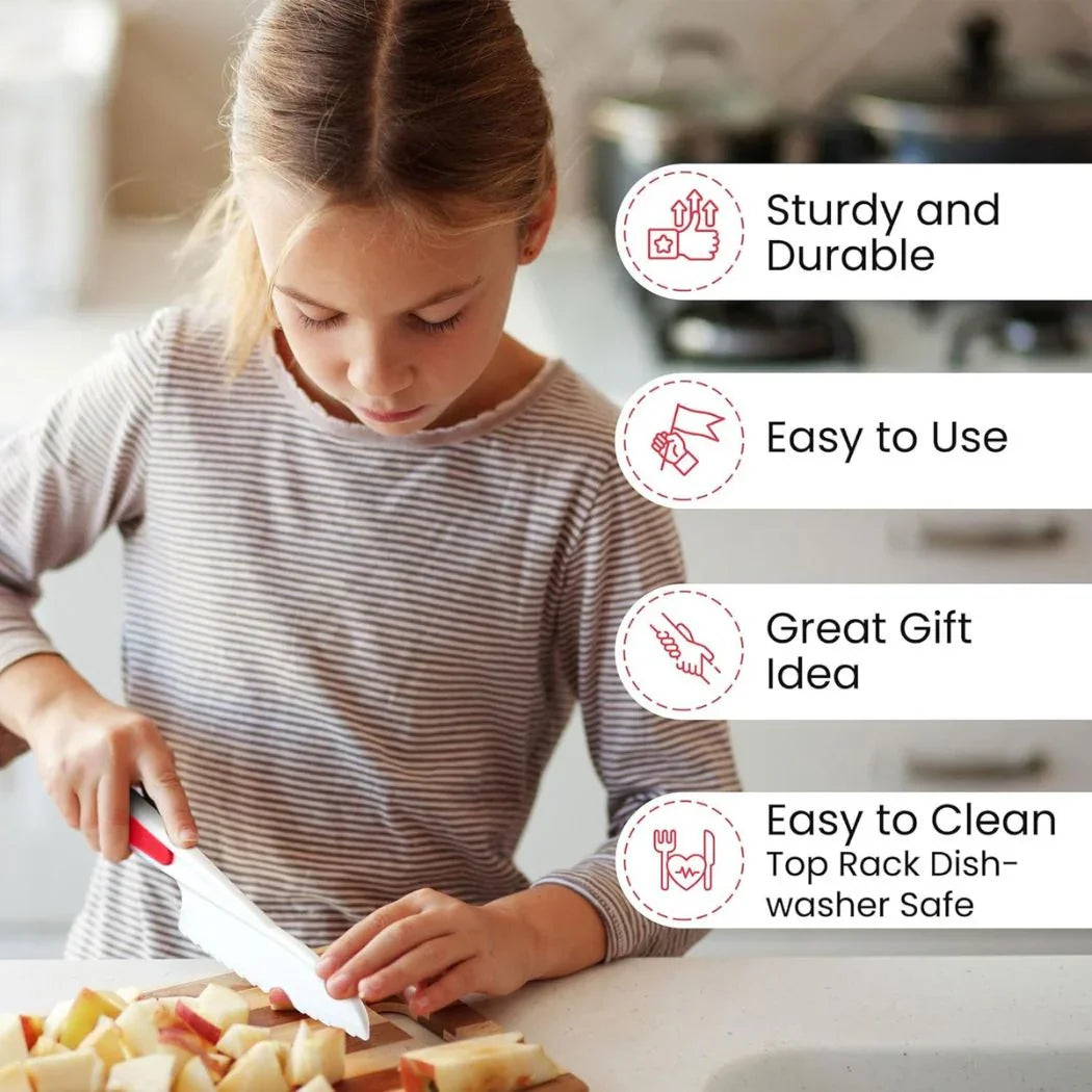 Safety Knife Set For Kids - 3 Piece - Marcel’s Culinary Experience