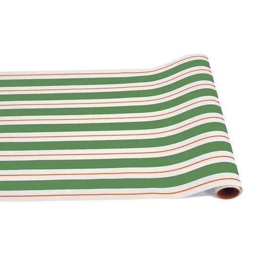 Hester and Cook Green & Red Awning Stripe Runner - Marcel’s Culinary Experience