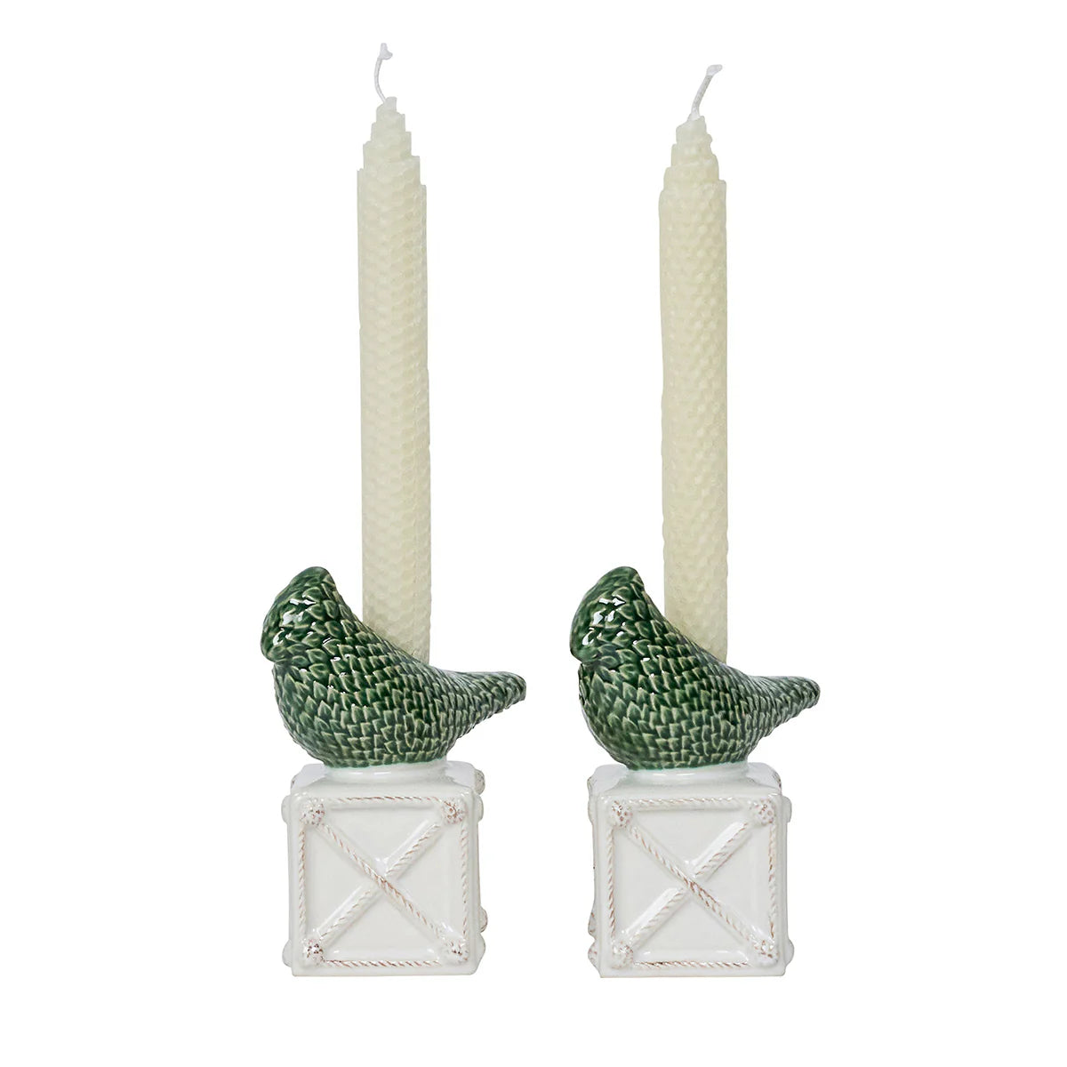 Juliska Berry & Thread Bird Topiary Candlestick Set