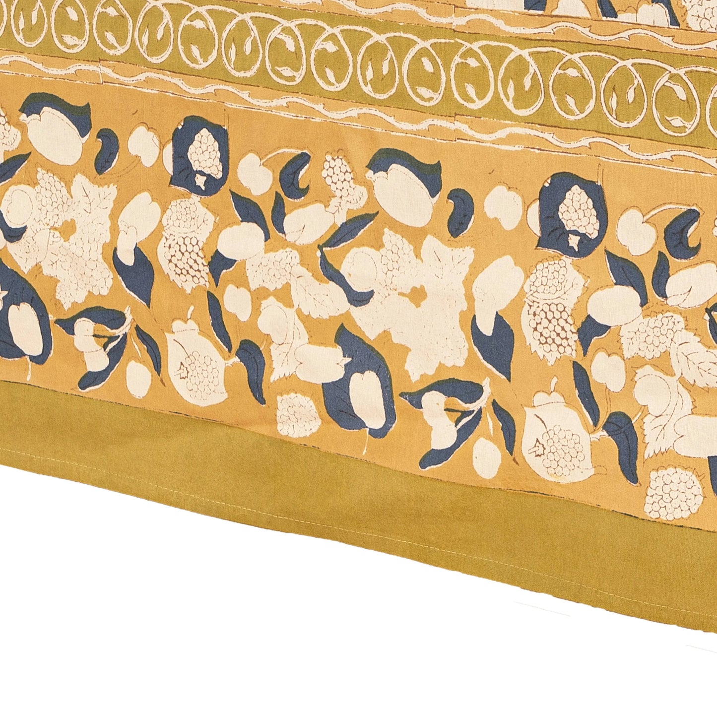 Couleur Nature Forest Harvest Mustard & Blue | Tablecloth - Marcel’s Culinary Experience