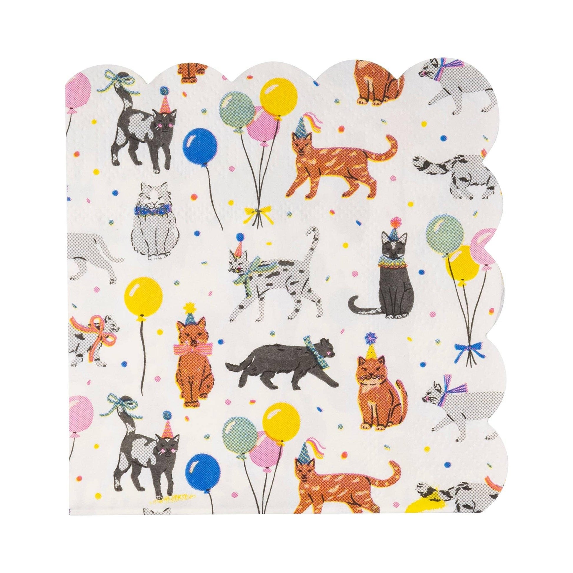 Cat Party Cocktail Napkin - Marcel’s Culinary Experience