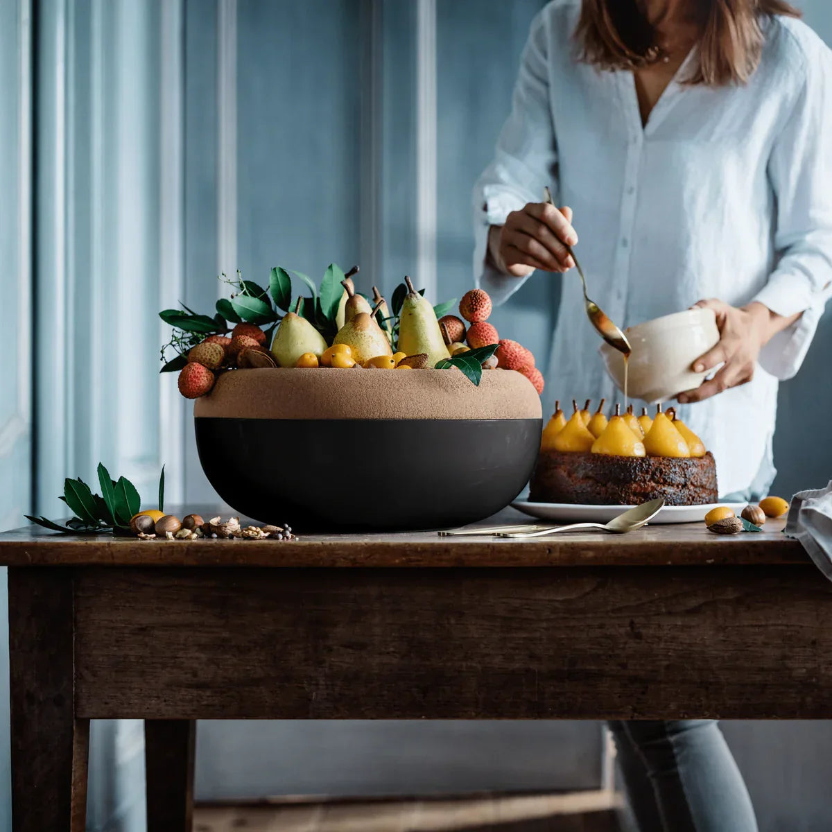 Emile Henry Large Storage Bowl Truffle | French Ceramic Food