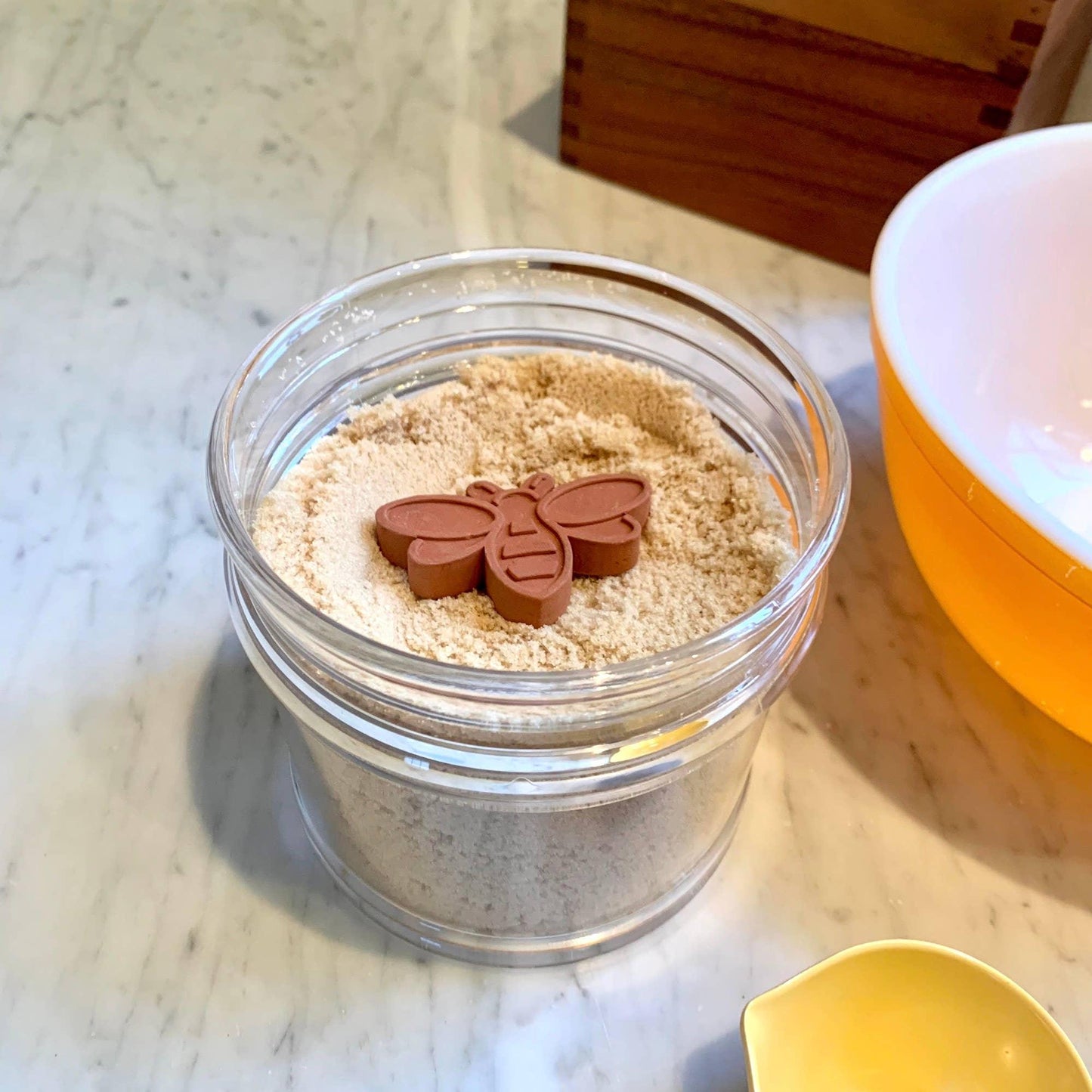 Bee Sugar Keeper, Set of 2, 2.5" x 2" x 0.4" - Marcel’s Culinary Experience