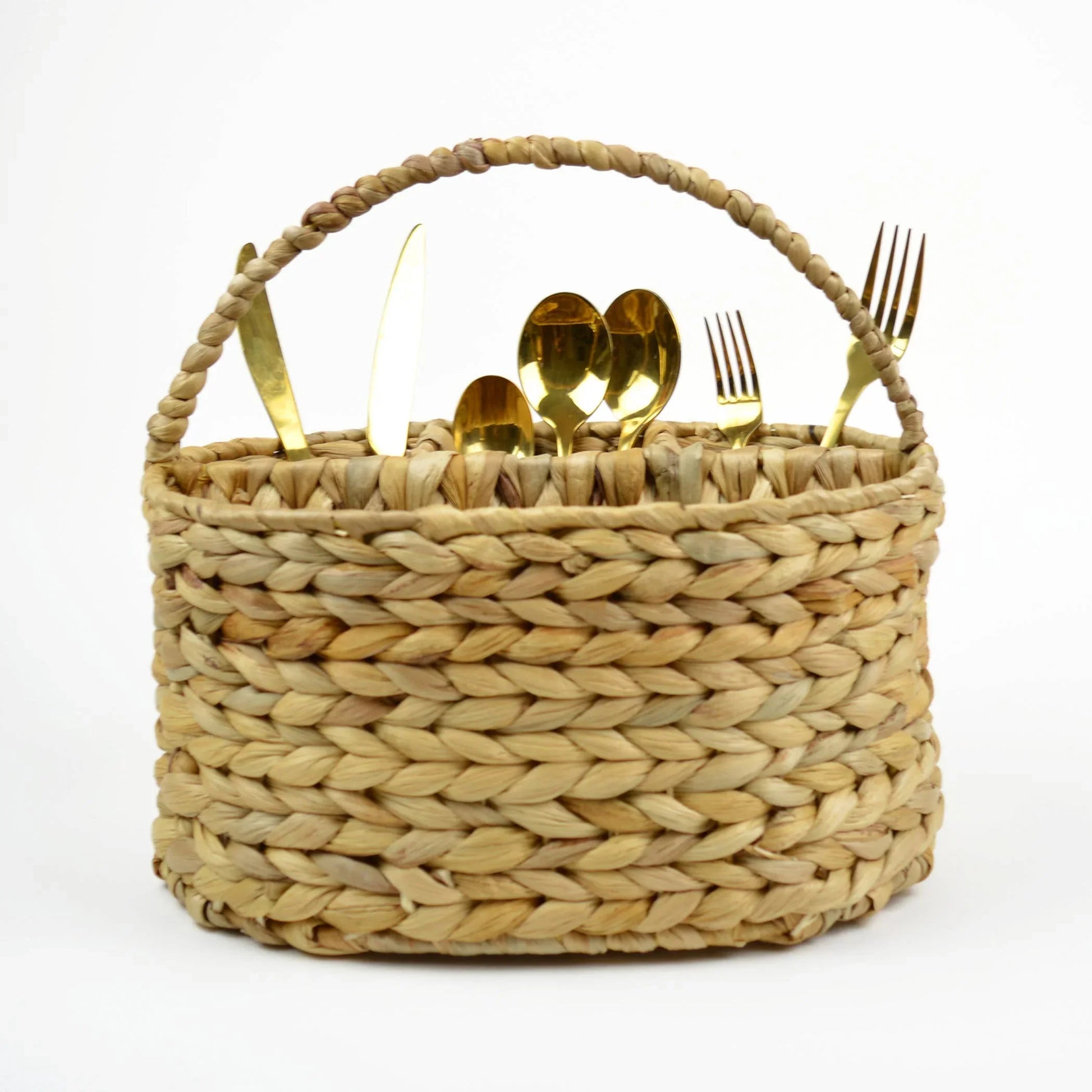 Natural Woven Utensil Caddy - Marcel’s Culinary Experience