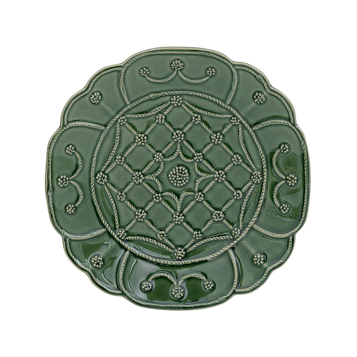 Juliska Jardins Du Monde Dessert/Salad Plate Assorted Set of 4 - Basil