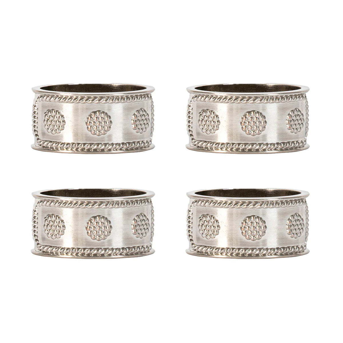 Juliska Berry & Thread Silver Napkin Ring, Set of 4 - Marcel’s Culinary Experience