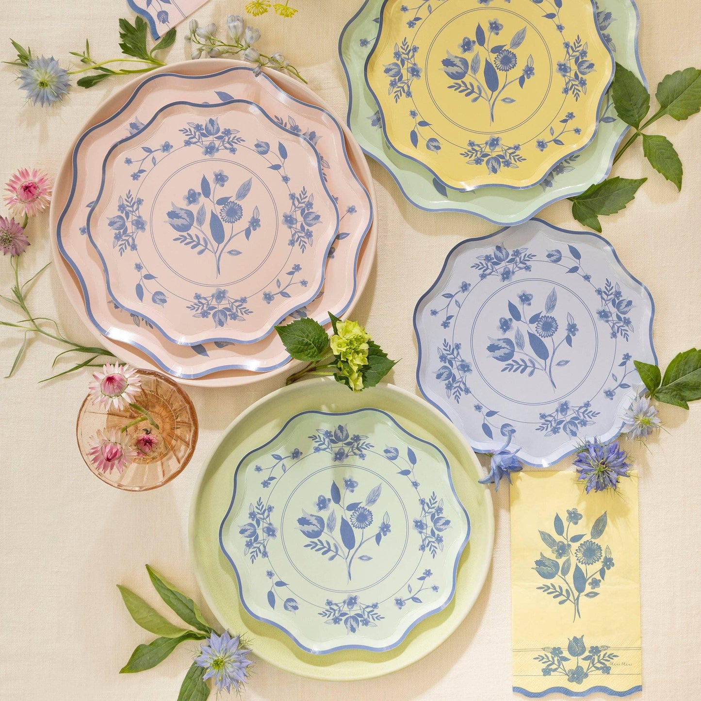 Meri Meri  Vintage Botanical Side Plates