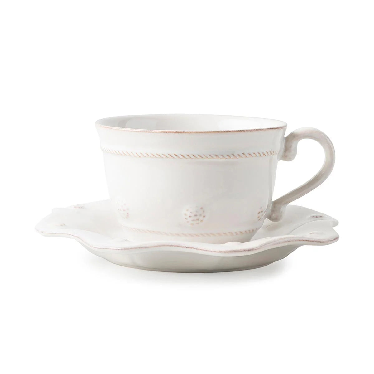 Juliska Berry & Thread Teacup, Whitewash
