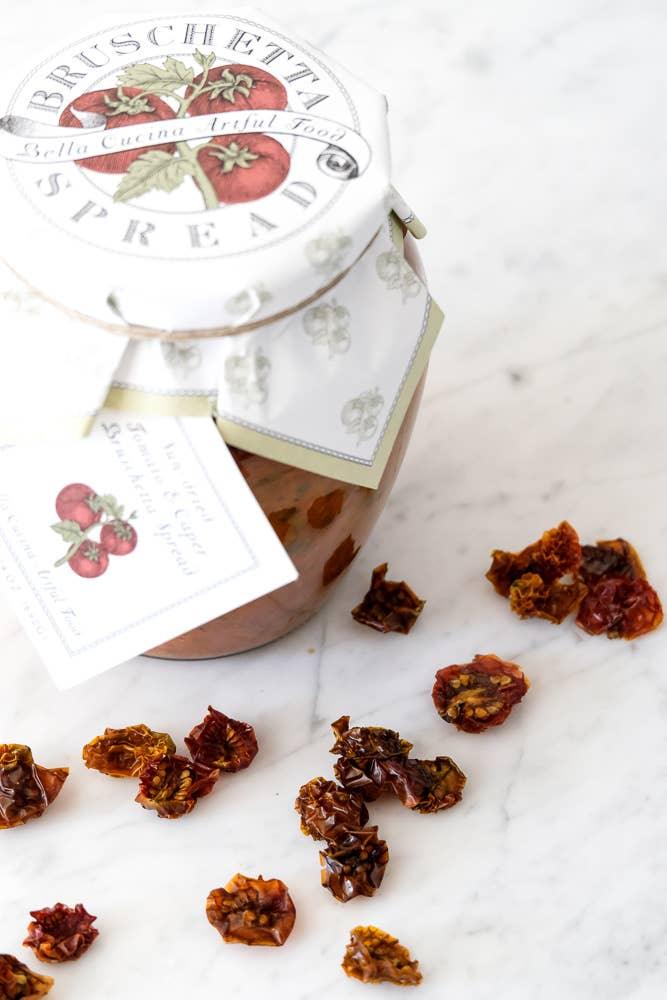 Sun-dried Tomato and Basil Bruschetta- 23 oz. - Marcel’s Culinary Experience