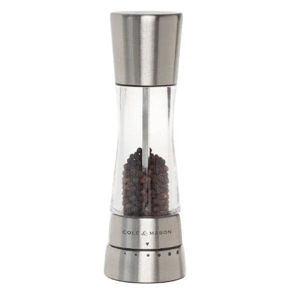 Cole & Mason Derwent Pepper Mill, Stainless Steel - Marcel’s Culinary Experience