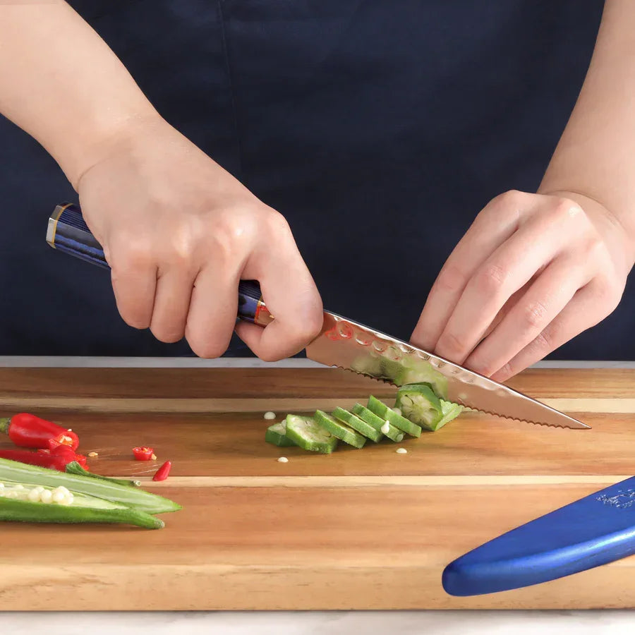 Cangshan KITA Series 5-Inch Serrated Utility Knife with Sheath - Marcel’s Culinary Experience