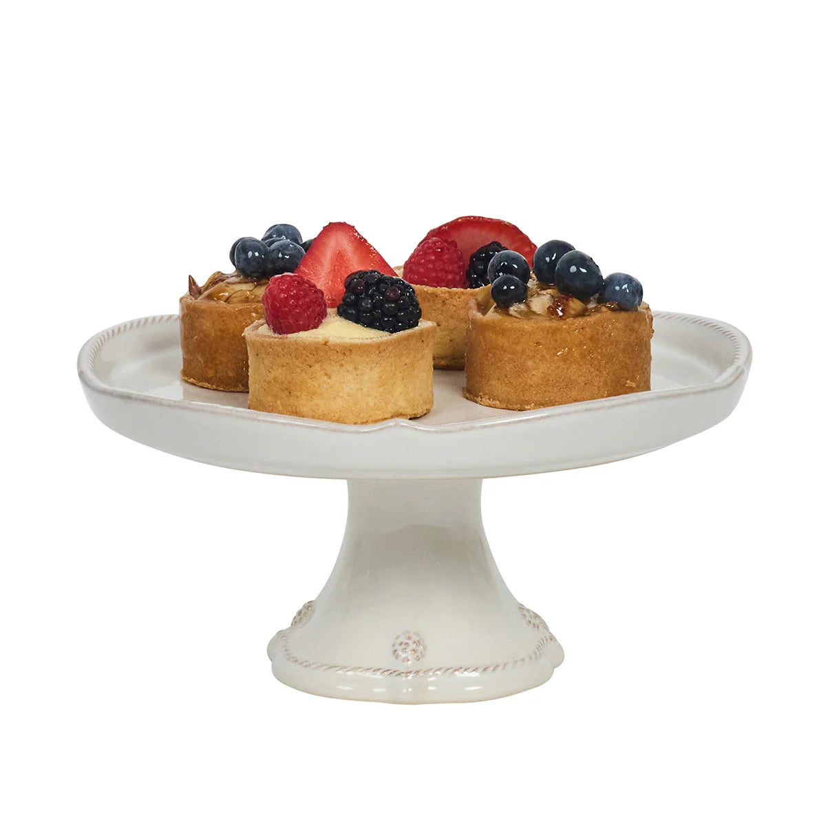 Juliska Berry & Thread Petite Cake Stand Whitewash