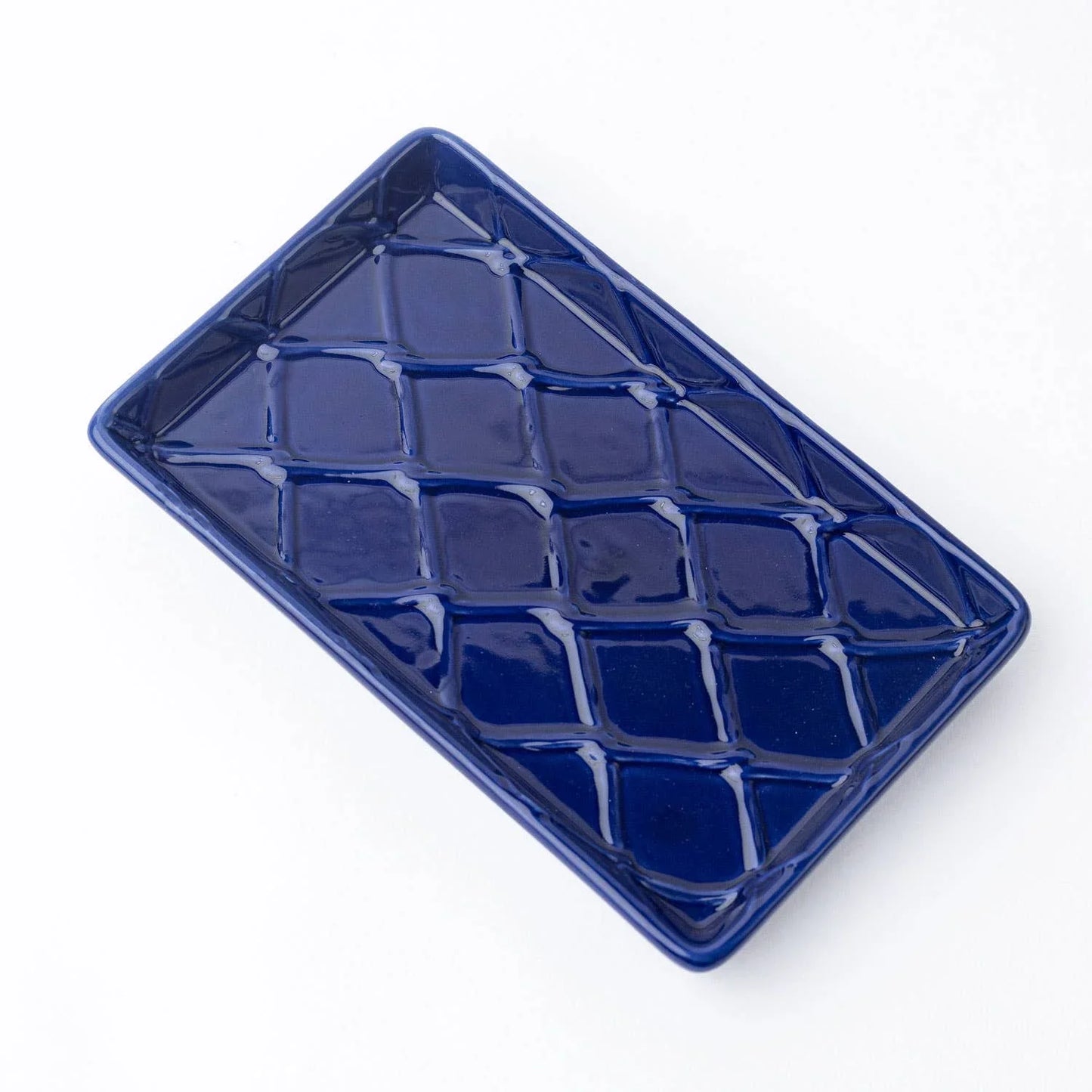 Navy Textured Guest Towel Tray - Marcel’s Culinary Experience