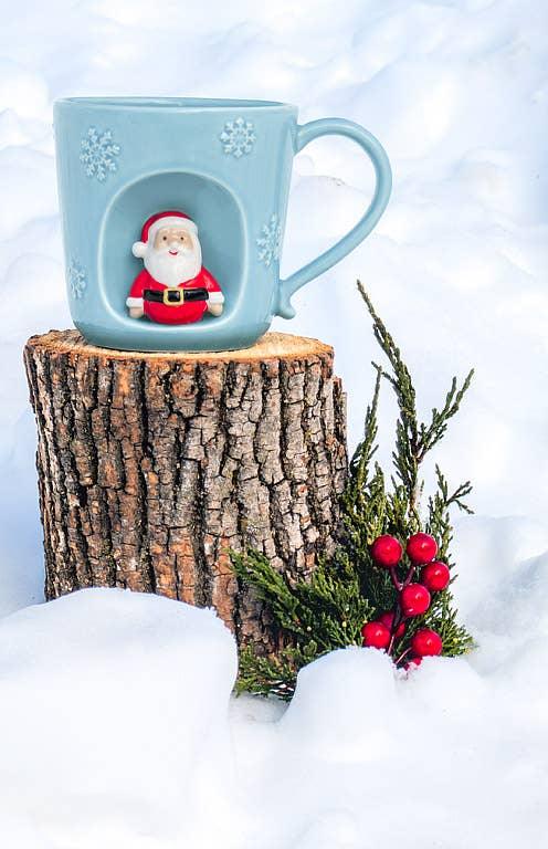 Snowflake Mug with Holiday Characters - Marcel’s Culinary Experience