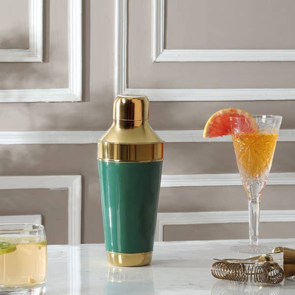 Hand-Painted Cocktail Shaker