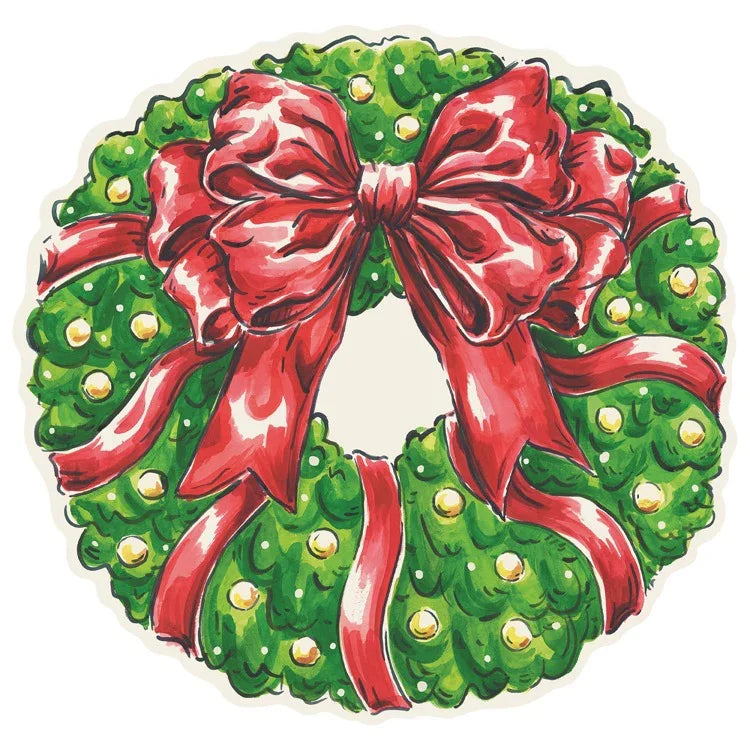 Hester and Cook Die-cut Holiday Wreath Placemat - Marcel’s Culinary Experience