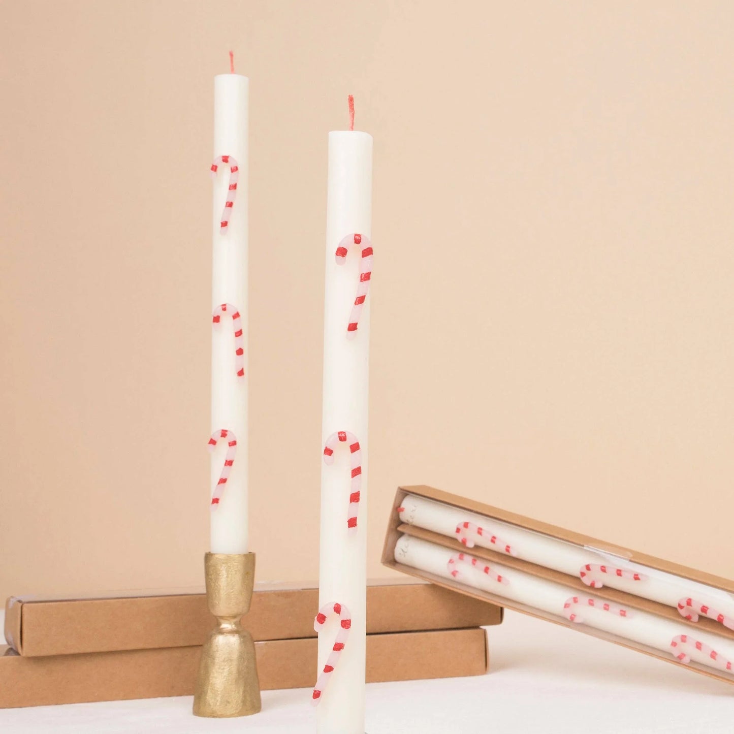 Candy Cane Table Candles - Marcel’s Culinary Experience