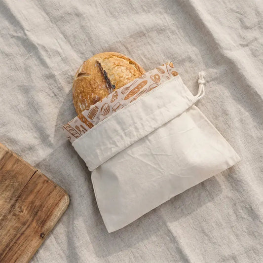 Bee's Wrap Reusable Beeswax Lined Artisan Bread Bag — Natural
