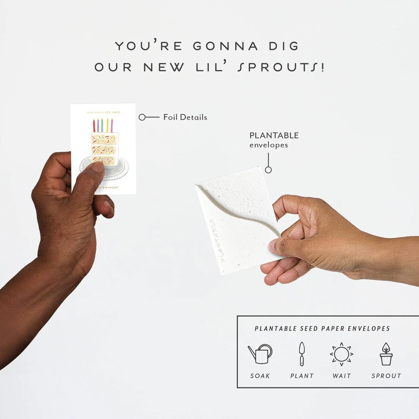 Birthday Slice Sprout - Birthday Mini Greeting Card - Marcel’s Culinary Experience