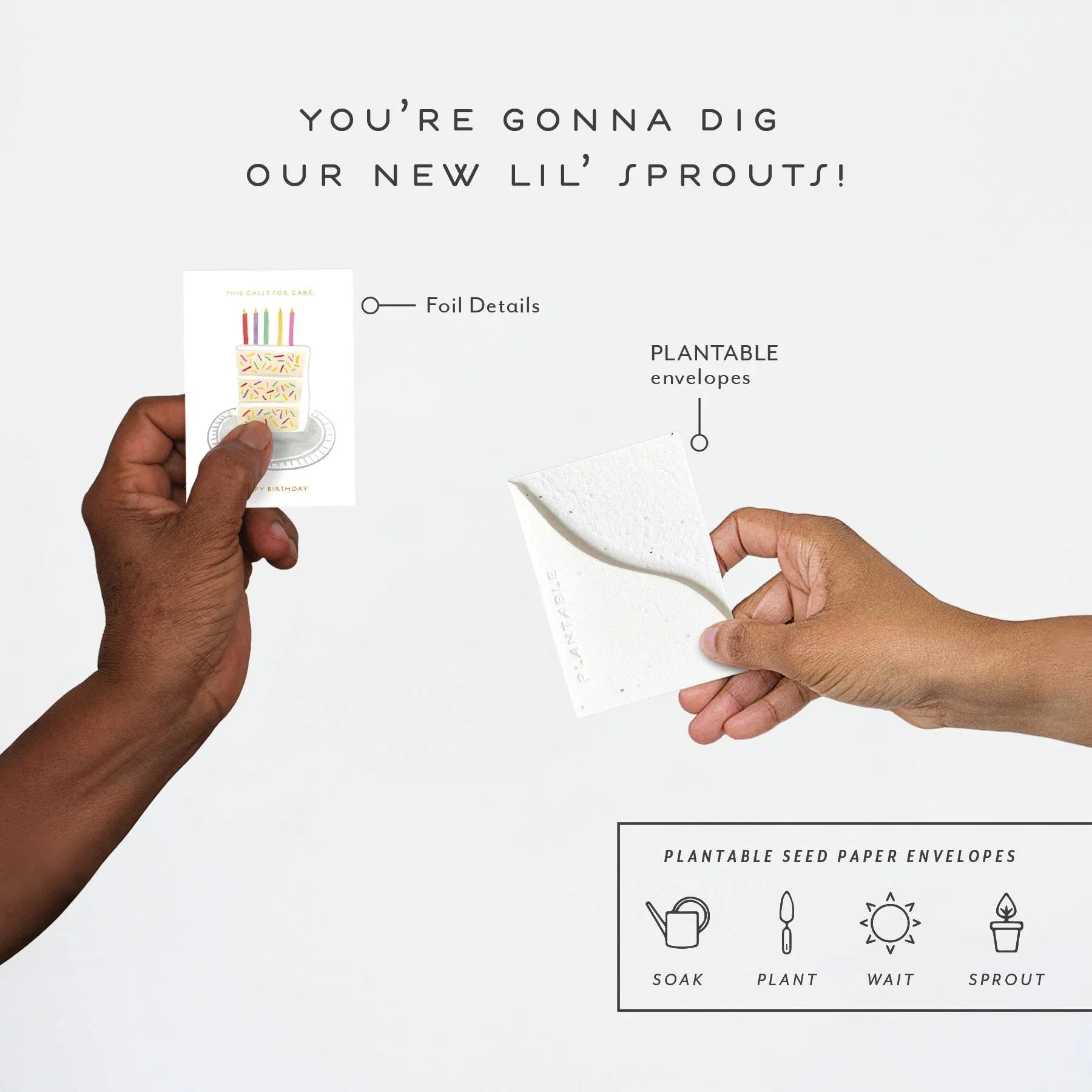 Birthday Slice Sprout - Birthday Mini Greeting Card - Marcel’s Culinary Experience