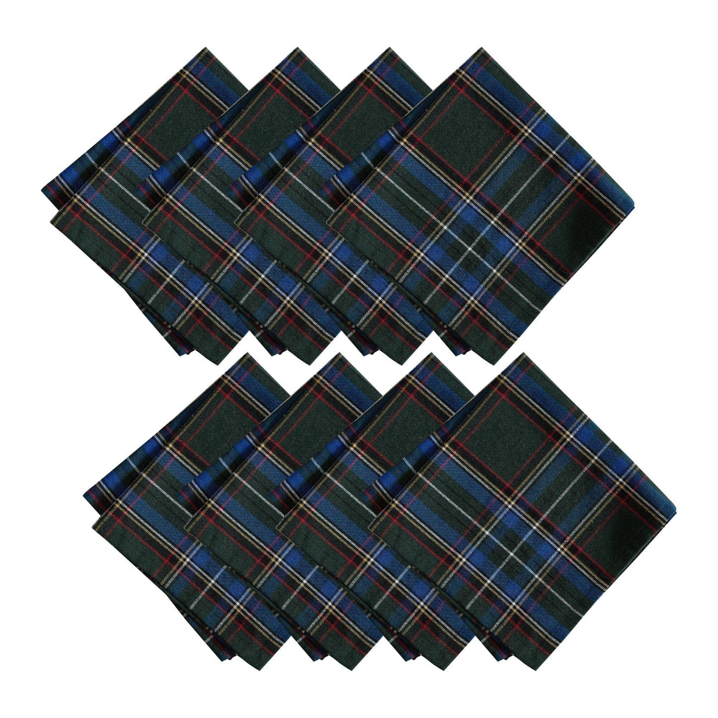 Stowe Tartan Holiday Plaid Cotton Napkins, sold individually 17x17 - Marcel’s Culinary Experience