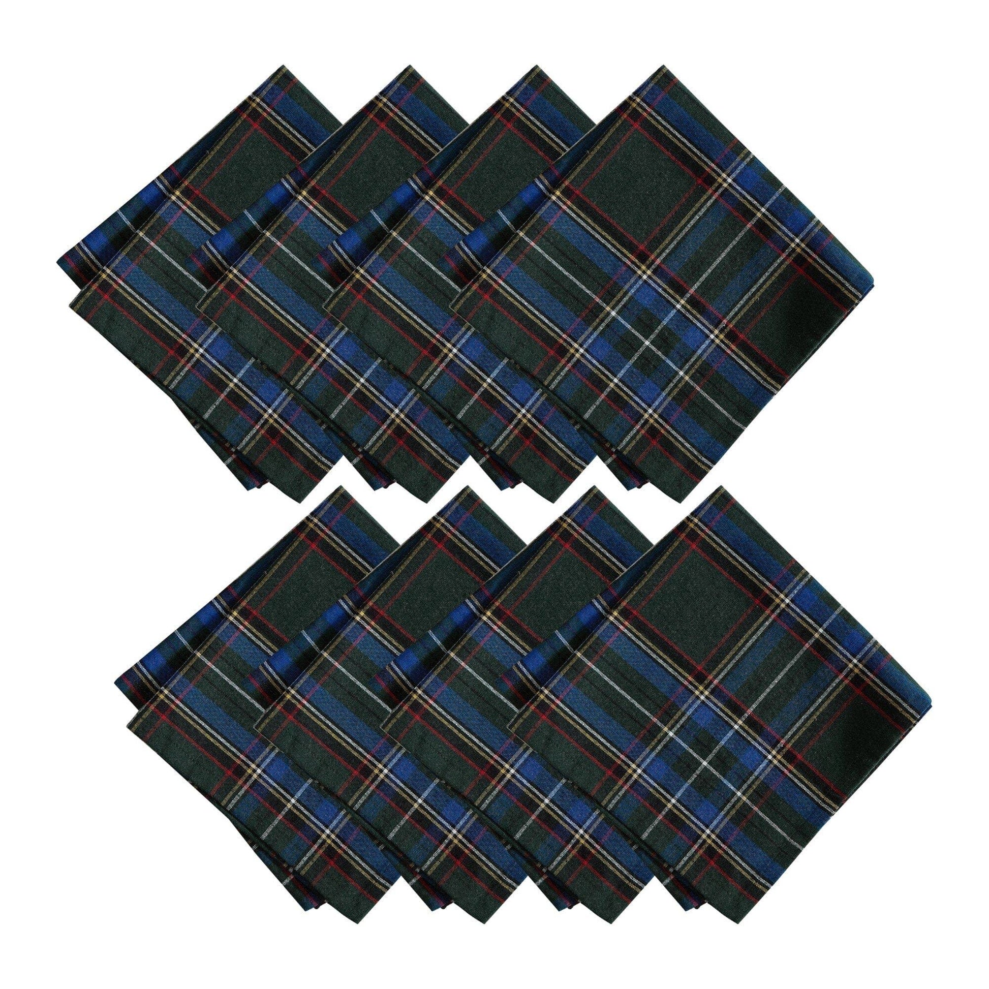 Stowe Tartan Holiday Plaid Cotton Napkins, sold individually 17x17 - Marcel’s Culinary Experience