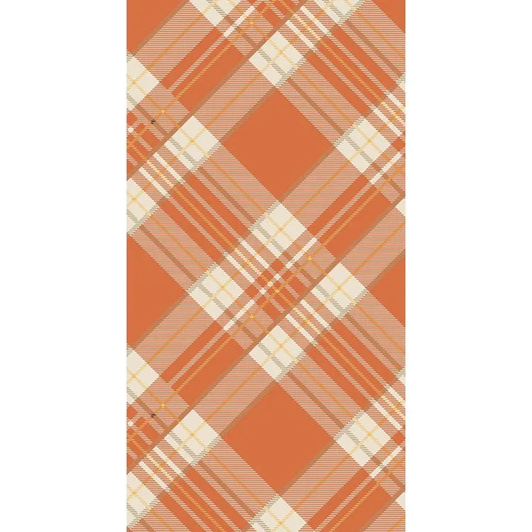 Hester and Cook Orange Plaid Guest Napkin - Marcel’s Culinary Experience