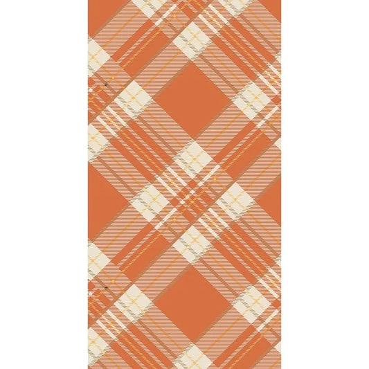 Hester and Cook Orange Plaid Guest Napkin - Marcel’s Culinary Experience