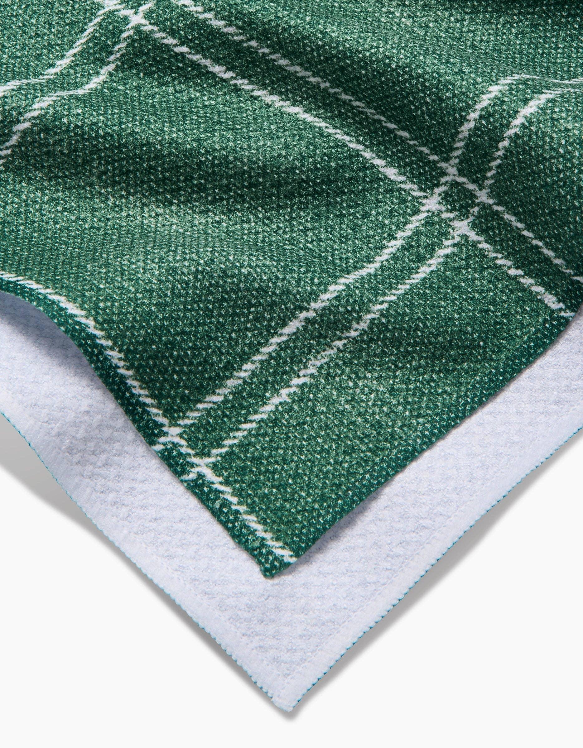 Geometry Pine Forest Plaid Tea Towel - Marcel’s Culinary Experience