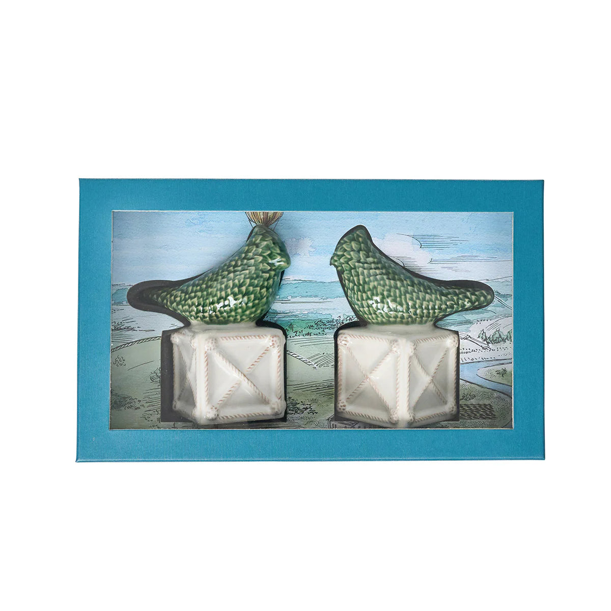 Juliska Berry & Thread Bird Topiary Candlestick Set