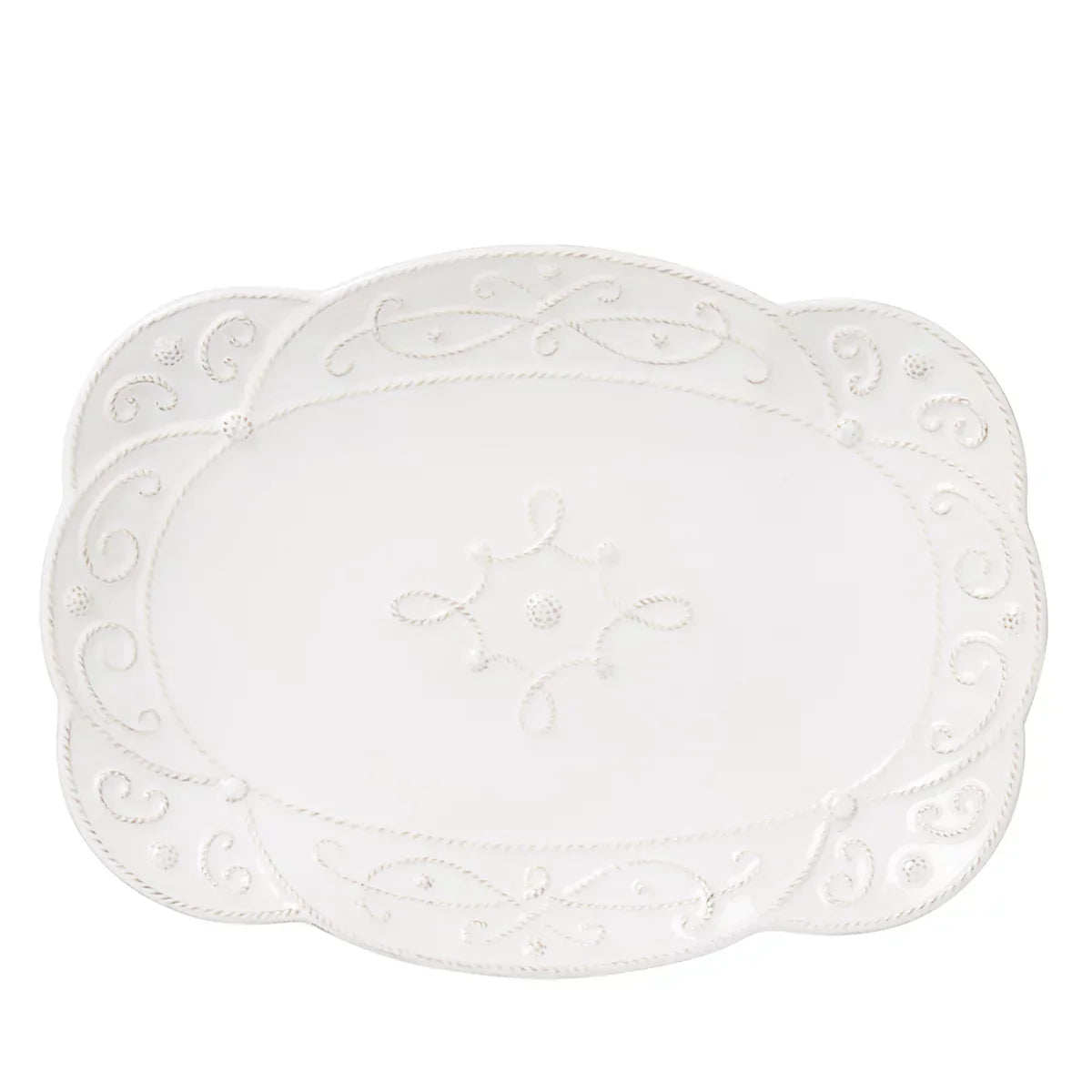 Juliska Jardins du Monde 15" Platter - Whitewash - Marcel’s Culinary Experience