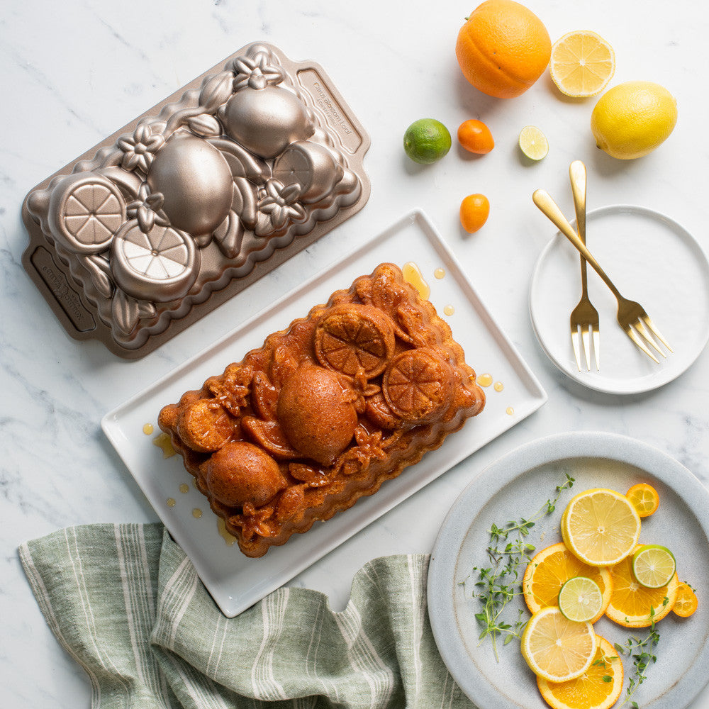 Nordic Ware Citrus Blossom Loaf Pan
