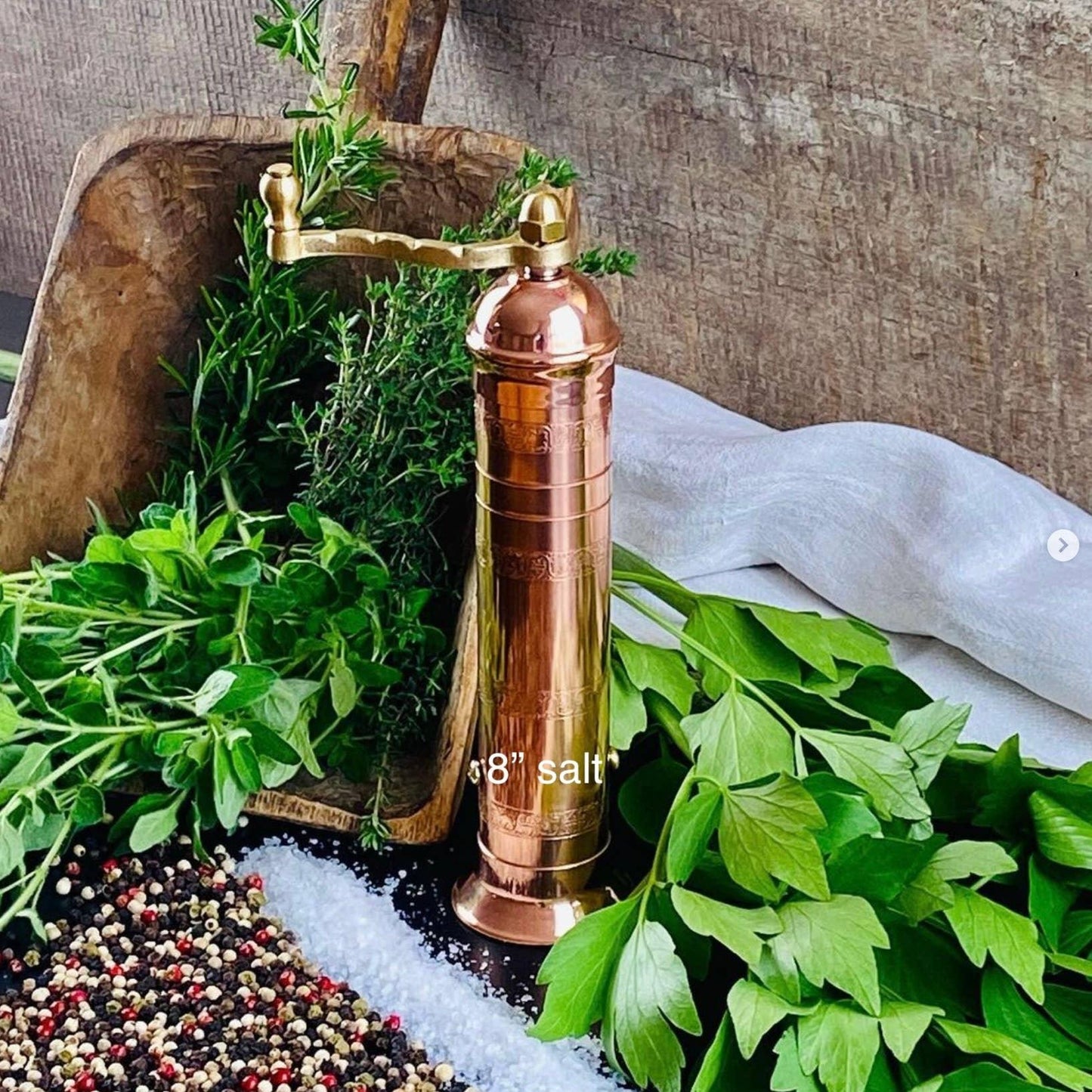 The original Copper Mill, 8" Salt Grinder - Marcel’s Culinary Experience
