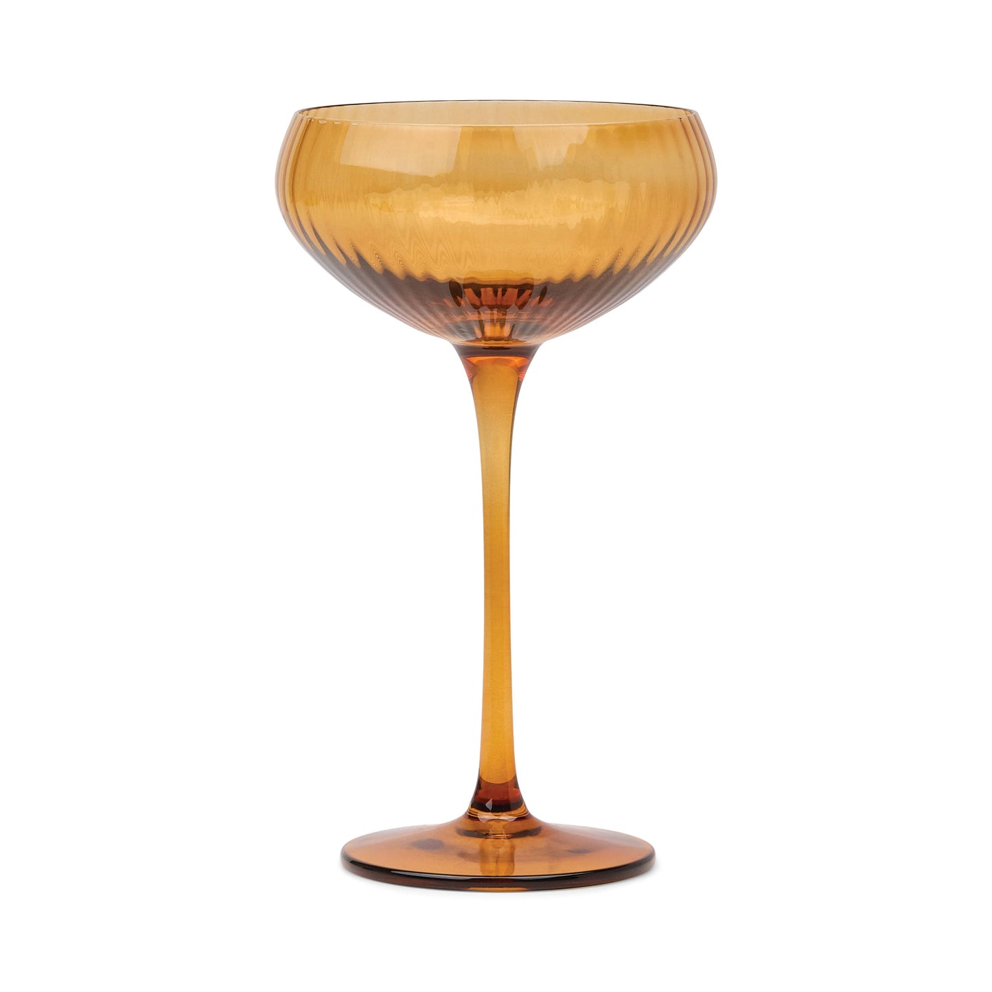 The Lou Coupe Glass - Set Of 2 Amber