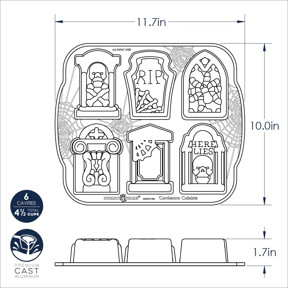 Nordic Ware Tombstone Cakelet Pan - Marcel’s Culinary Experience