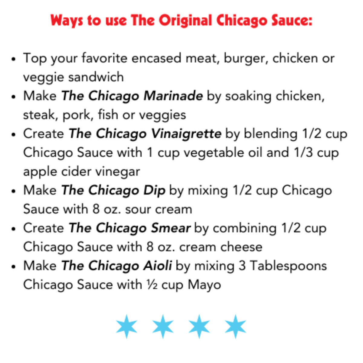 The Original Chicago Sauce – More Than Mustard, Tangy & Bold