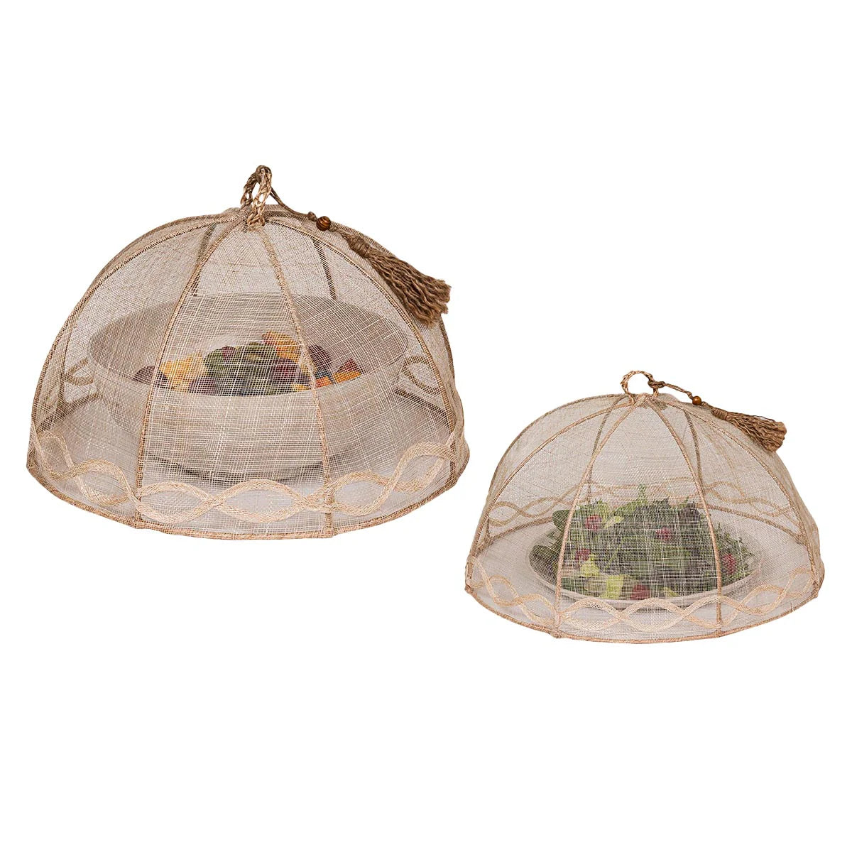 Juliska Tuileries Garden Mesh Round Food Cover, Set of 2
