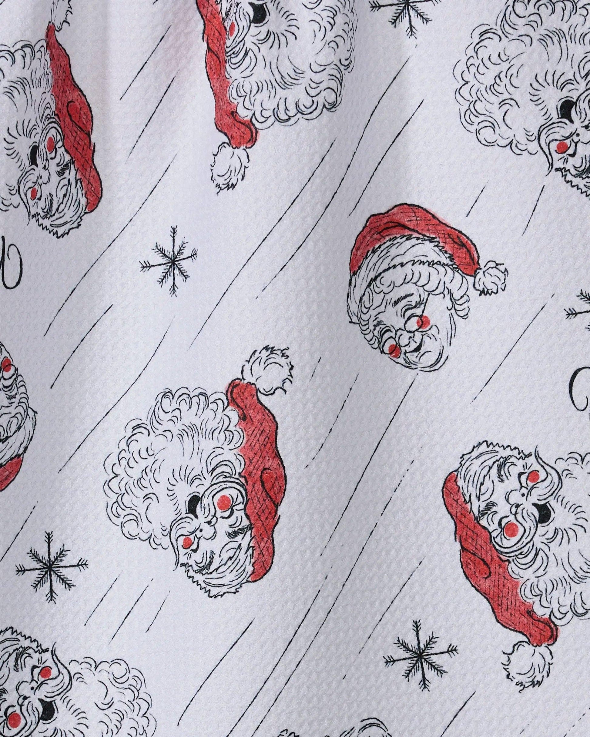 Geometry Claus Family Christmas Tea Towel - Marcel’s Culinary Experience